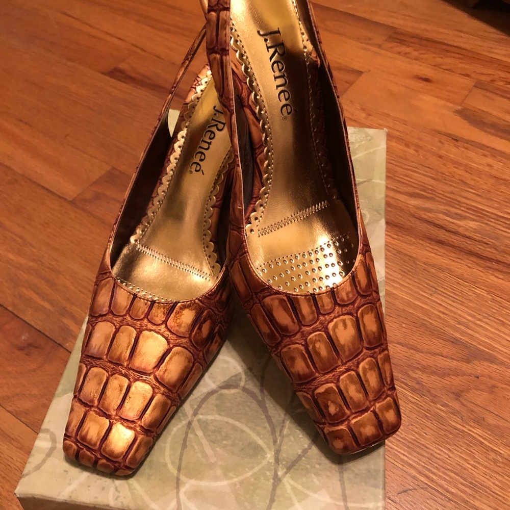 J. Renee Slingback Heels, NWOT